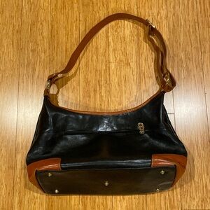 Marino Orlandi leather brown black purse